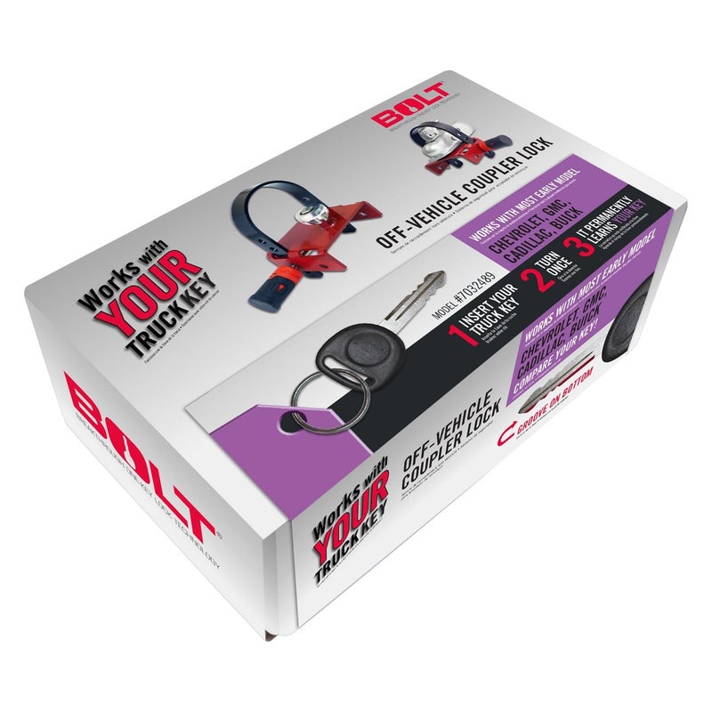 Bolt 7032489 Off-Vehicle Coupler Lock for use with Early Model Chevrolet, GMC, Hummer, Buick, Cadillac, Oldsmobile and Pontiac Keys - Image 4